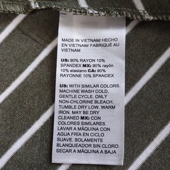 Chico's Stretch Knit Diagonal Stripe Dress - Picture 4 of 4